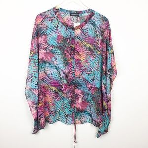 Travel Elements | Colorful Boho Kimono Blouse